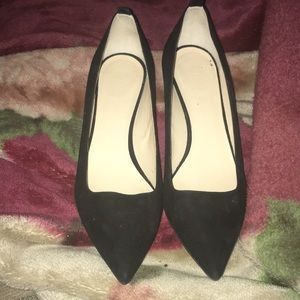 Everlane high heel black suede shoes 9